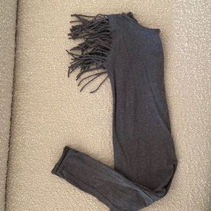 Fringe romper with pockets! Size 4 yr